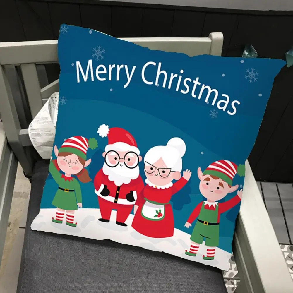 

Beautiful Tear Resistant Anti-fade Christmas Home Decor Pillow Case for Living Room Pillow Cover Square Pillow Case