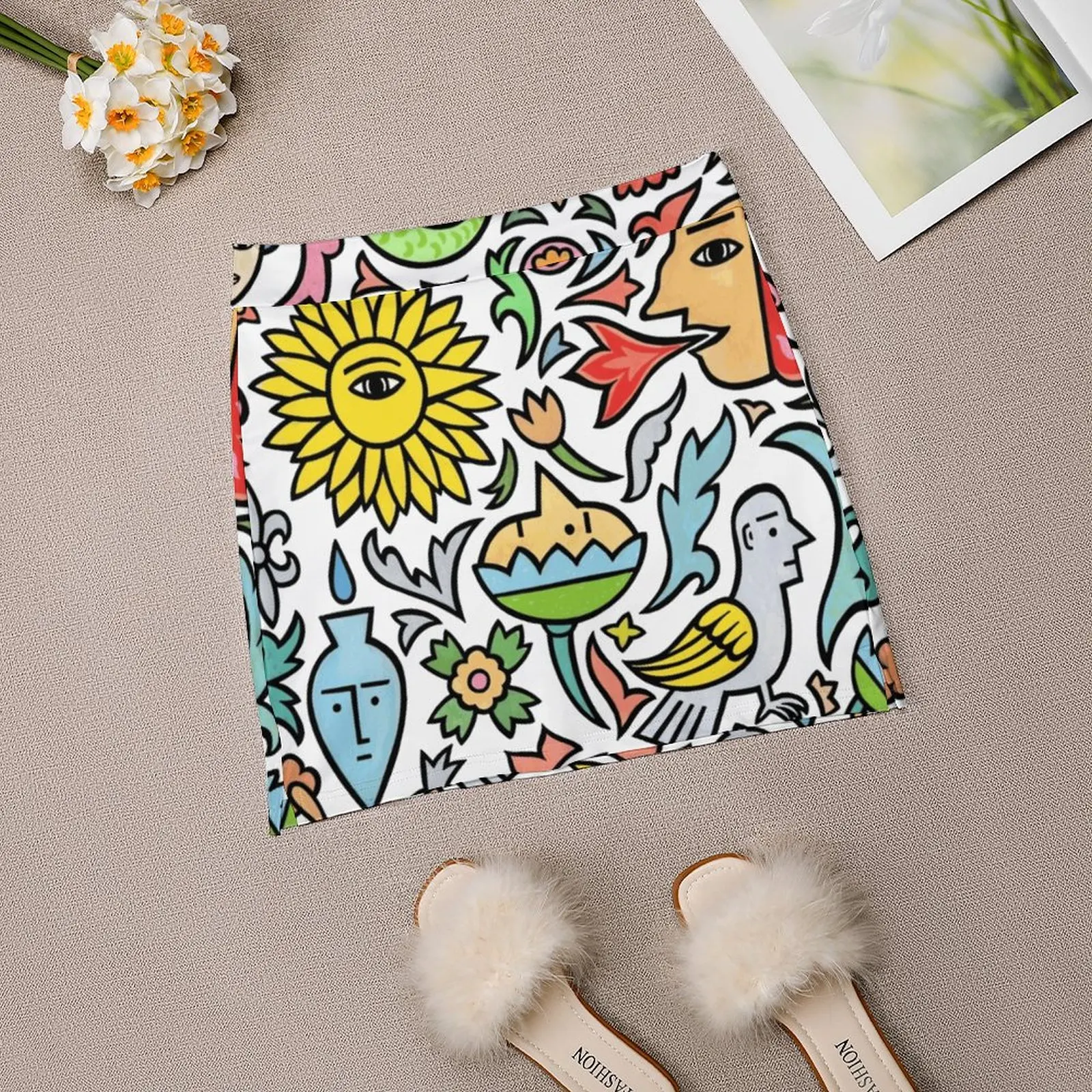 A Bird Among The Other Stuff Летние женские шорты Юбка 2 в 1 юбка для фитнеса йоги теннисные