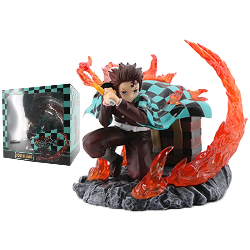 

Boxed Demon Slayer Anime Figure Kamado Tanjirou Hinokami Kagura Action Figure Kimetsu no Yaiba Figuarts Figurine Model Doll Gift