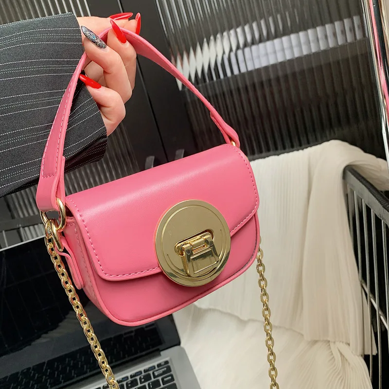 

Foreign Style Texture Bag Minority Women's Bag 2022 Simple Small Square Bag Fashion Mini Single Shoulder Messenger Bag