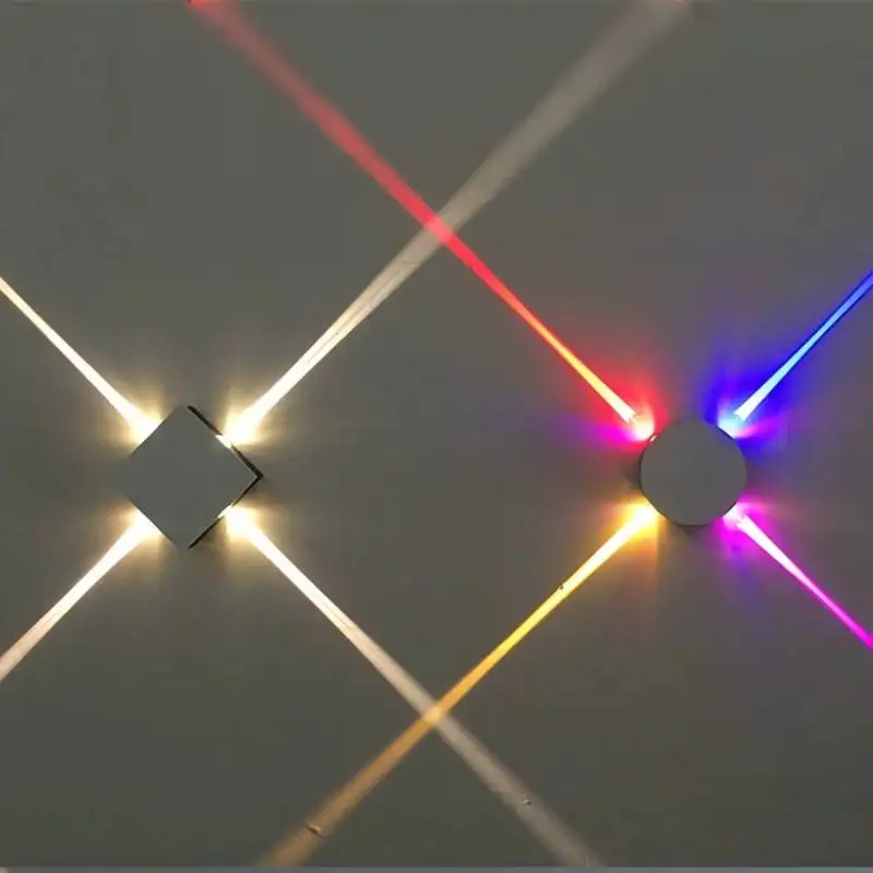 

Led Cross Star Wall Lamp round and Square Creative Modeling Lamp Bar Internet Bar KTV Indoor Background Wall Lamp
