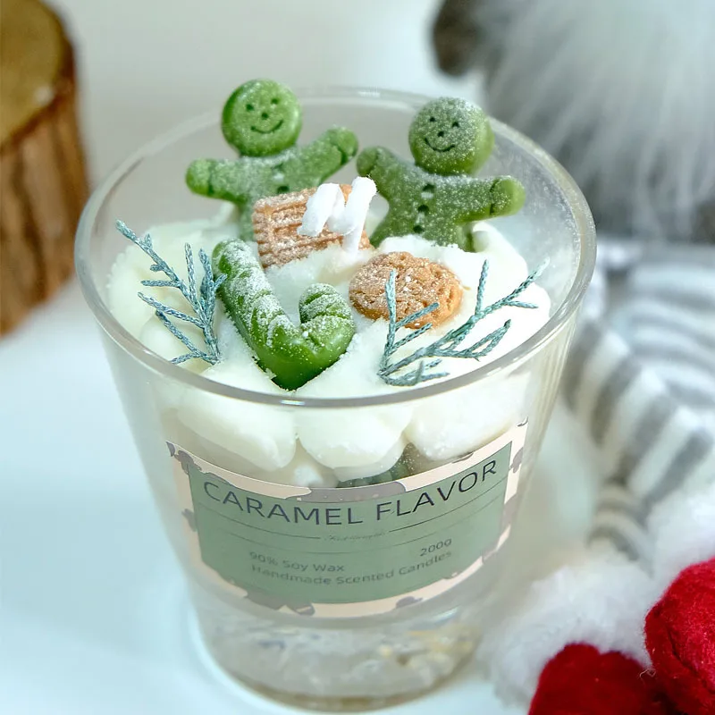 

Оптовая продажа, сувенирные свечи в виде пряника, Осенние украшения для дома, рождественские свечи, украшения на предложение