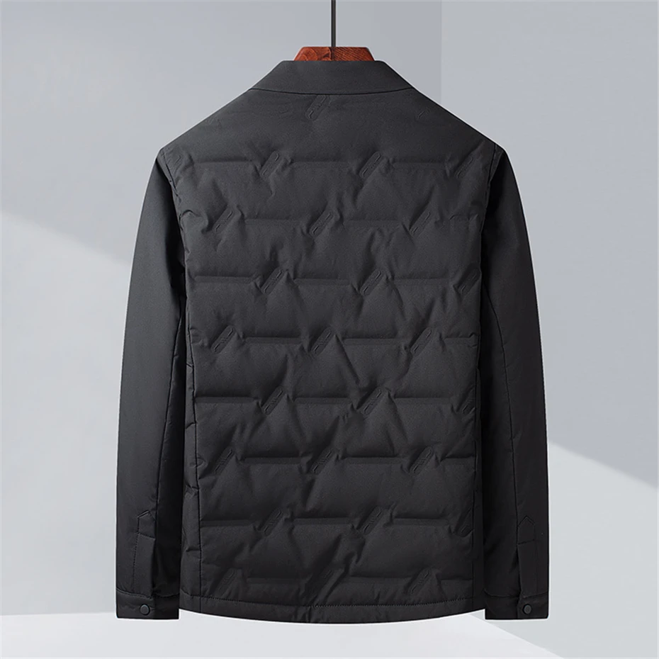 Winter Down Jacket Men Puffer Jackets Fashion Casual Padded Jacket Coat Male Light Outerwear Outdoor Solid Color