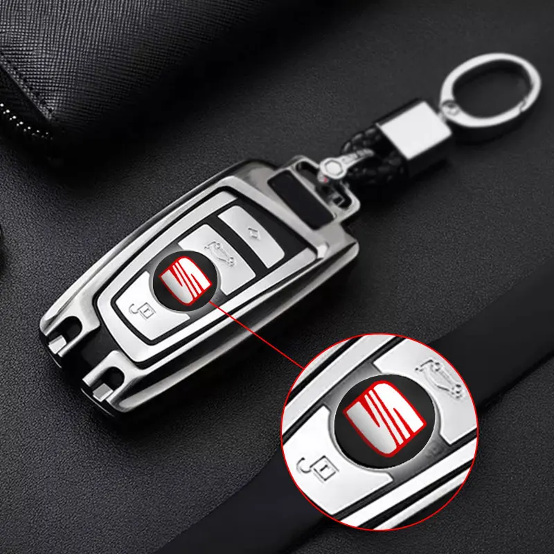 

10pcs 14mm Car Remote Key Fob Emblem Badge Radio button Sticker for Seat Leon Ibiza 5f 6l Altea Mk3 FR Toledo Cordoba Ateca Exeo