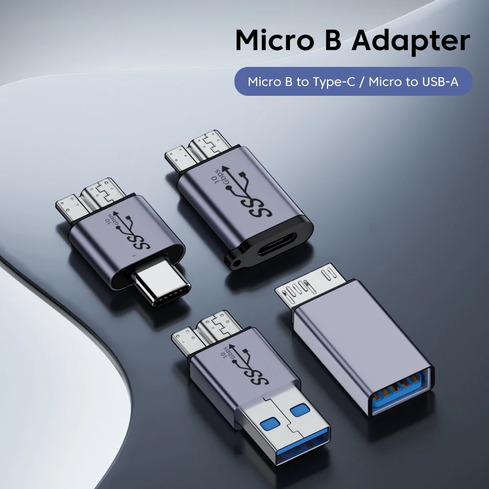Переходник Micro B USB C 3 0 папа-мама типа для внешнего жесткого диска HDD