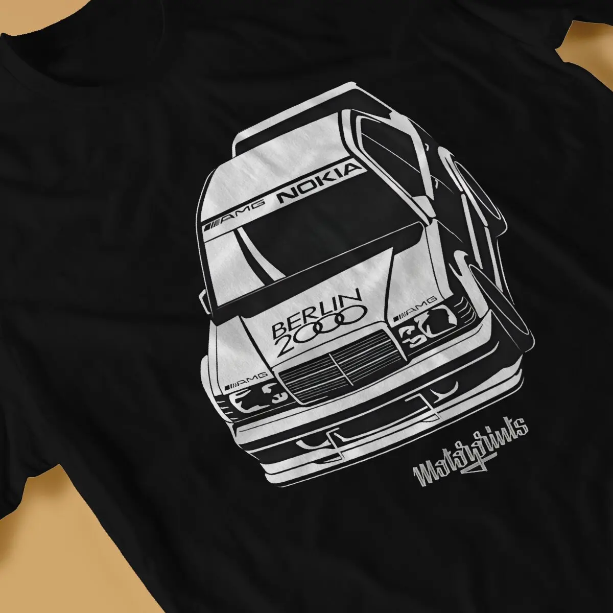 Мужская футболка DTM Legend W201 модная с коротким рукавом и круглым вырезом летние