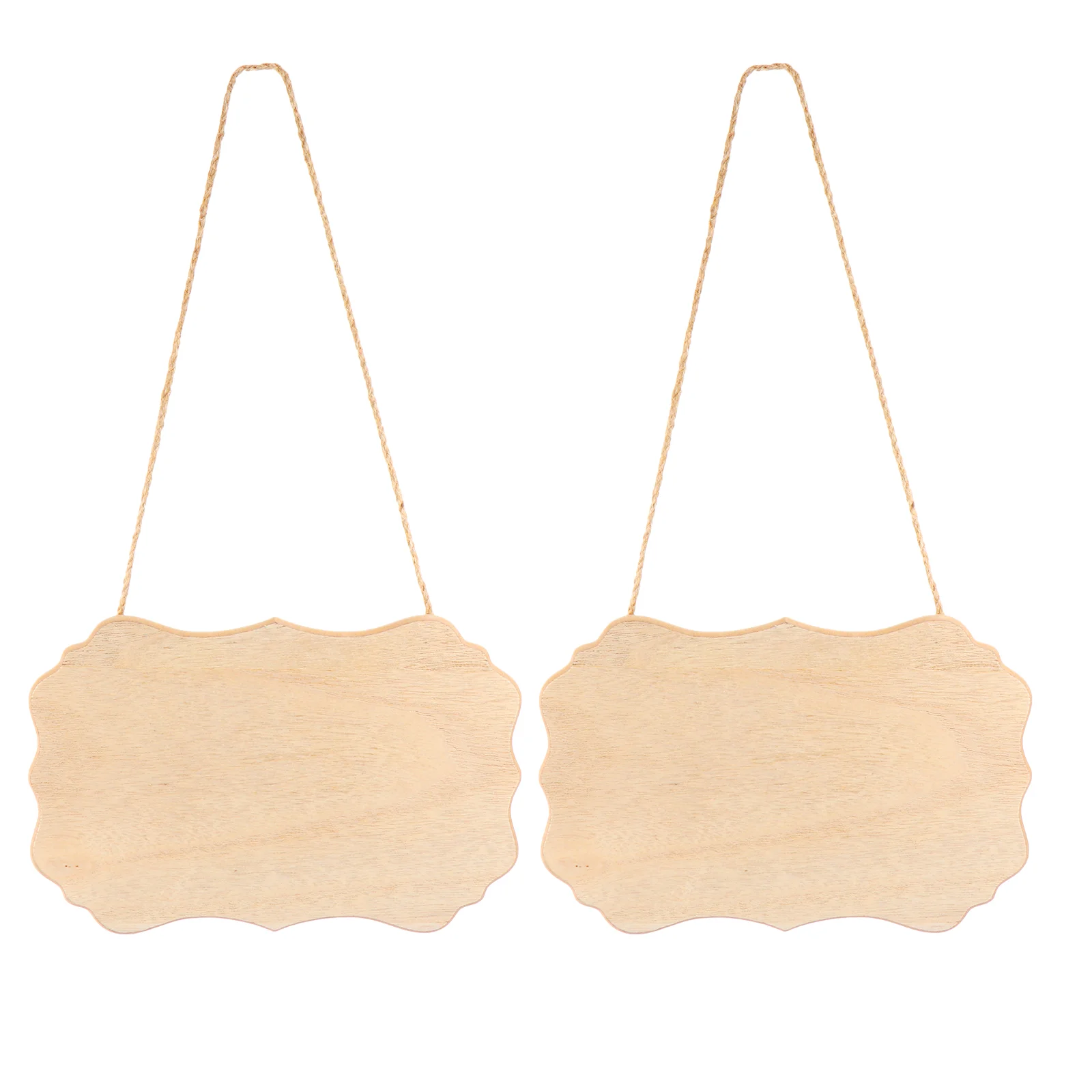 

2Pcs Diy Pallet Sign Diy Plaque Unfinished Banners Wedding Table Sign Pastoral Style Hanging Board