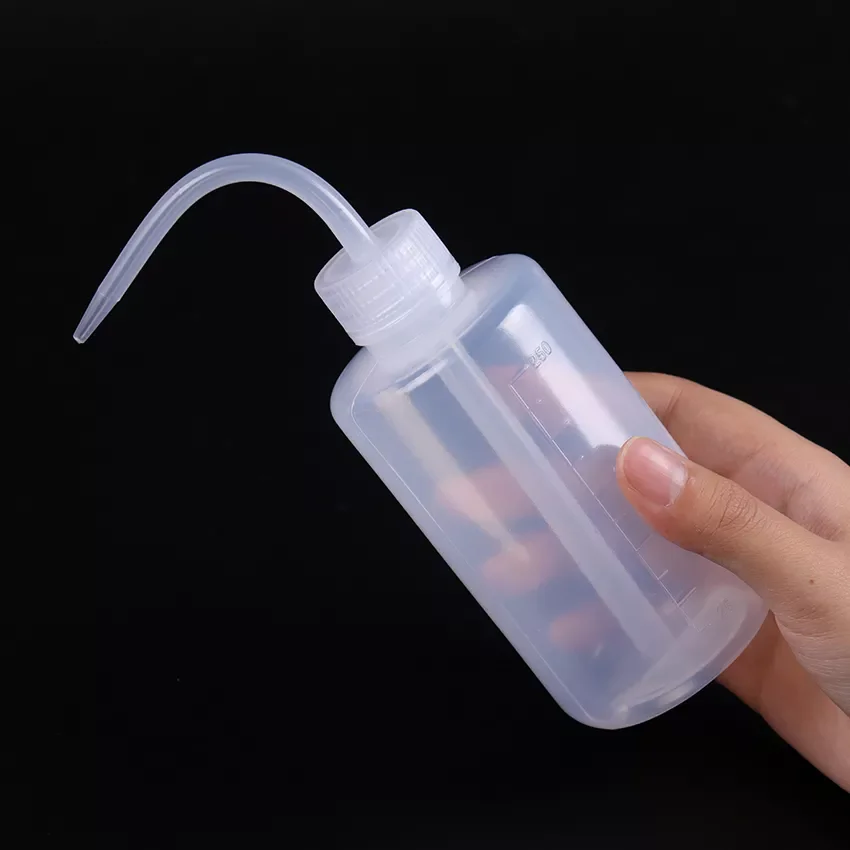 Cosmetic Remover Bottle Elbow Narrow Mouth Long Tube Clean Eyebrow Skin Care Remover Bottle Eyelash Extension Tool