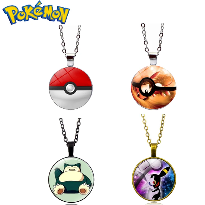 Ожерелье с подвеской из драгоценного камня в стиле аниме Покемон Пикачу | Дом и