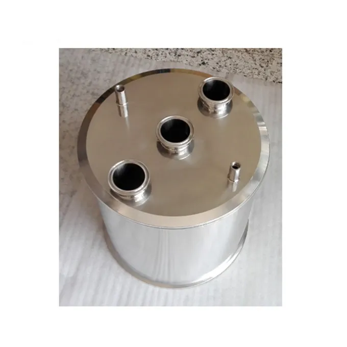 

8"x10" sanitary stainless steel tri clamp lid with pipe fittings for extractors