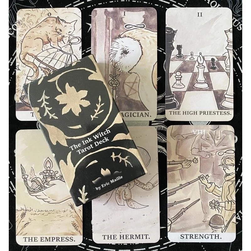 

English Version Tarot 78 Card Deck With Guidebook And A Variety Of Tarot Options Pdf Guide Astrology Gold Divination Tool