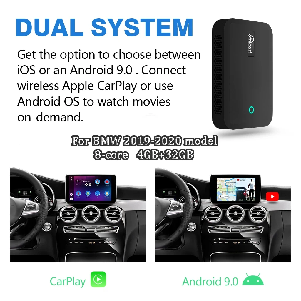4G Apple CarPlay AI box мультимедийный GPS-навигатор для BMW модели 2019-2020 Система Android