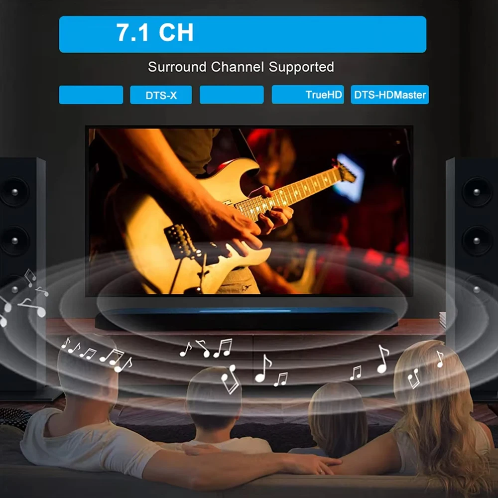 Фото HDMI 2.1 аудиоэкстрактор 4K 120 Гц 8K 60 Гц HDMI видео разветвитель аудио конвертер приемник для PS5 Xbox S TV №4