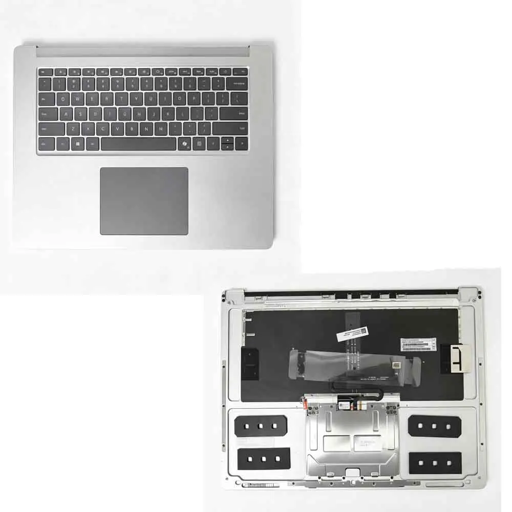 Фото Запасная клавиатура для ноутбука Microsoft Surface Laptop 6 15 дюймов, модель 2035, верхняя часть корпуса с тачпадом. №1