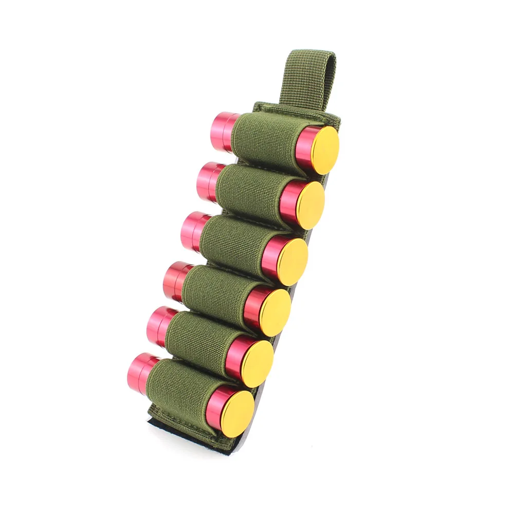 Тактический крюк петля 6 патронов ружье оболочки держатель Shotshell Вставка карты