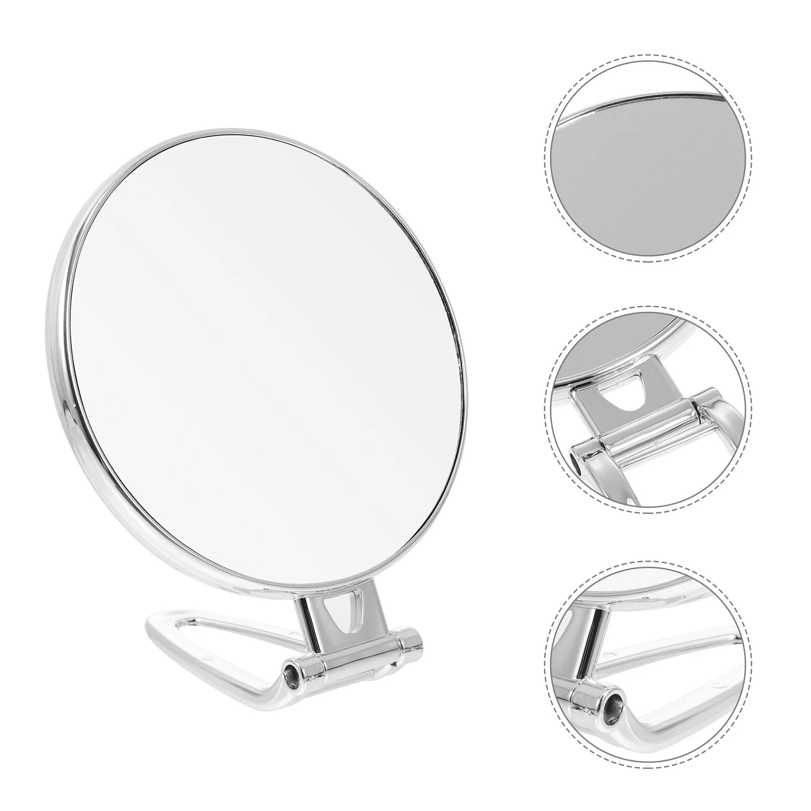 

Vanity Mirror Outdoor Mirror Foldable Hand Mirror Portable Magnifying Makeup Mirror Alloy Desktop Hand Mirror Miss