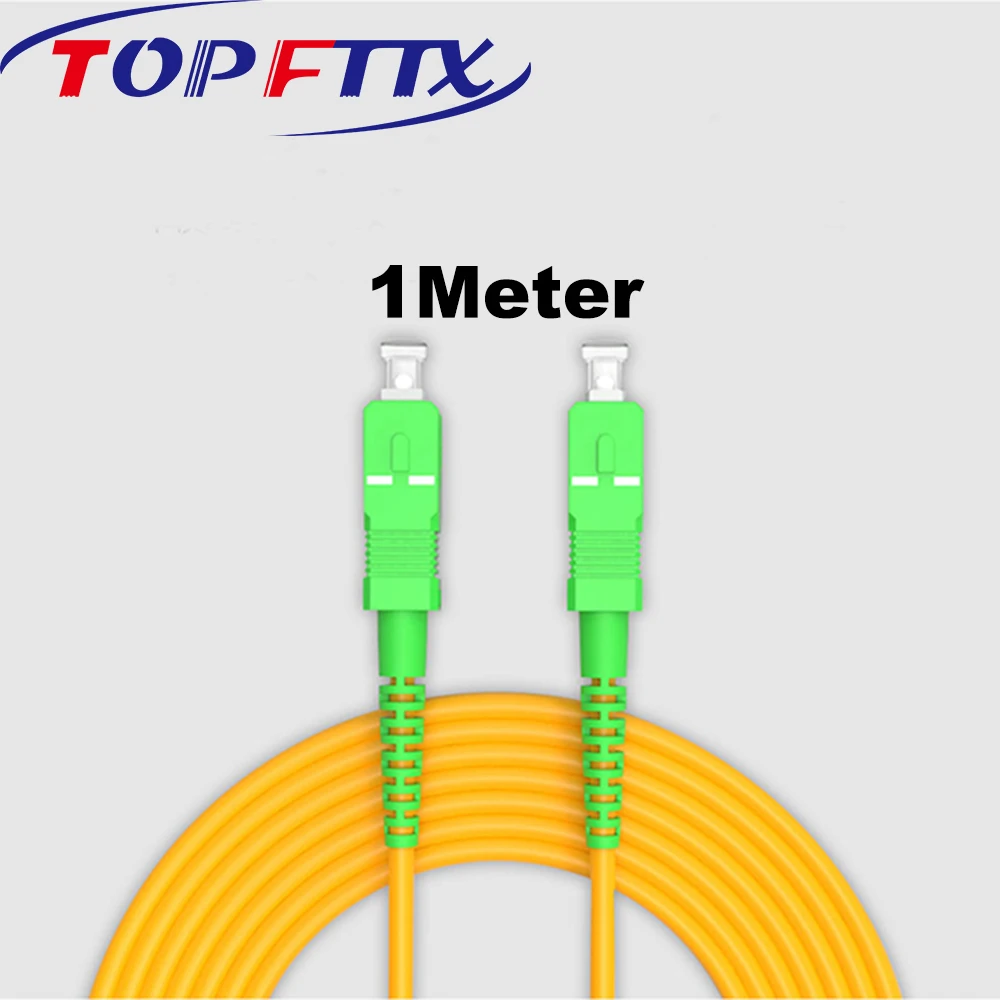 50 шт. профессиональный оптоволоконный патч-корд 3D SC SM G652D OS2 Simplex 3 0 мм длина 1 метр с