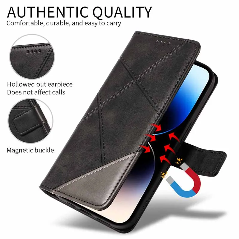 Фото Кожаный чехол для Samsung Galaxy A07 A06 A05 A05S A04S A04E A02S A03S A03 Core M12 M32 M62 M23 M54 M15 M35 M55 Xcover7 5G Cover №2