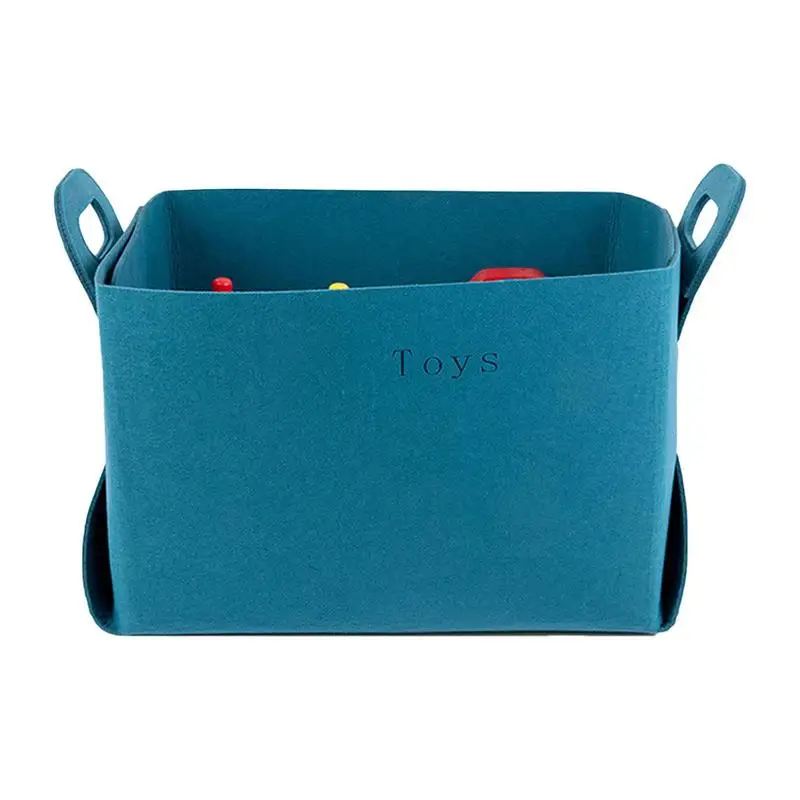 

Felt Folding Storage Basket Children's Toy Storage Box Fabric Sundries Storage Basket Kids Toy Box Chest For Home Office