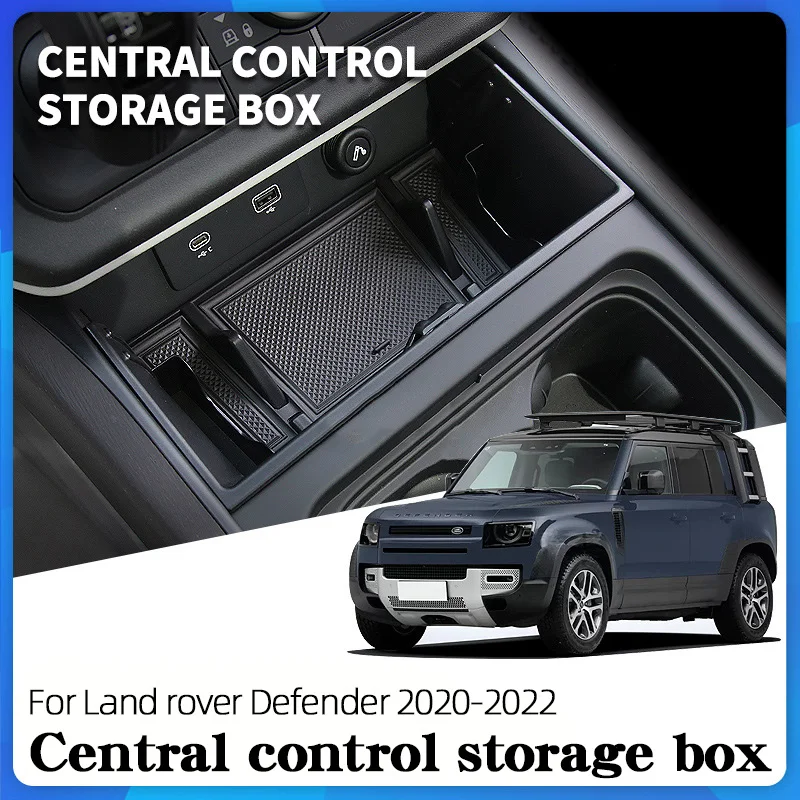 

Under Central Control Storage Box For Land Rover Defender 110 2020 2021 2022 Organize Tidy Drawer Increase Space Car Accessories