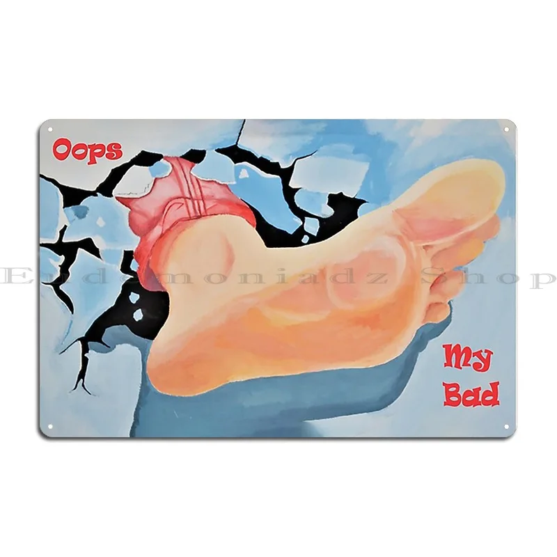 Oops мой плохой металлический плакат для творчества в виде таблички с надписью Мой