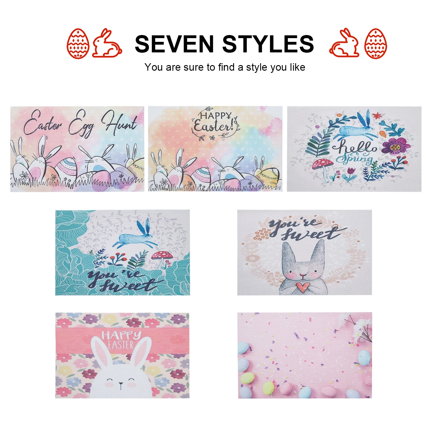 Подставка под столовую посуду коврик с теплоизоляцией Пасхальный кролик