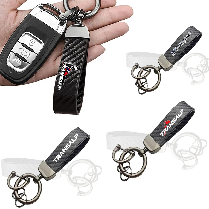 

For Honda XLV 600 650 700 TRANSALP XL600V XL650V XL700V Accessories Carbon fiber premium keychain customization