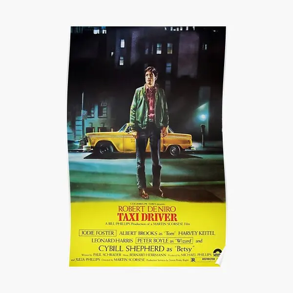 

Taxi Driver Art Poster Art Modern Home Funny Mural Picture Room Wall Painting Decoration Decor Print Vintage No Frame