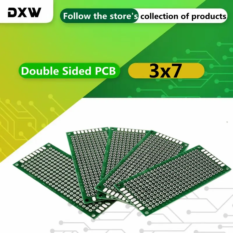 

5PCS/Lot 3x7 Double Sided PCB Prototype Diy Universal Printed Circuit PCB Board Protoboard 3*7