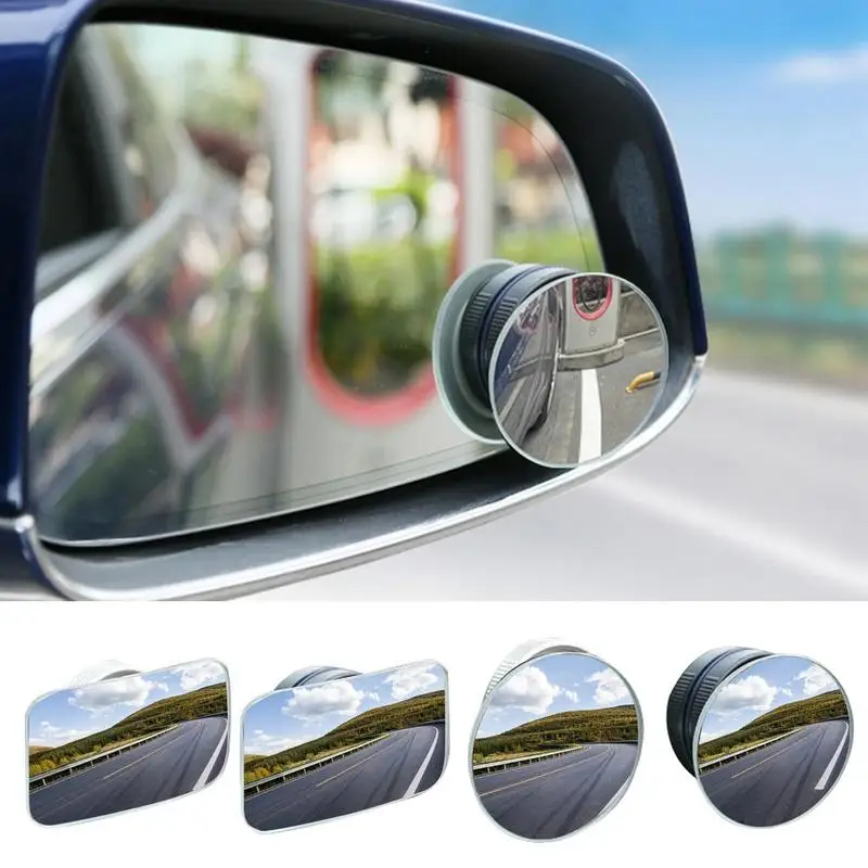 

Blind Spot Mirrors HD Round Car Wide Angle Rearview Mirror Auto Inspection Parking Mirror Car Side Rear View Convex Mirror