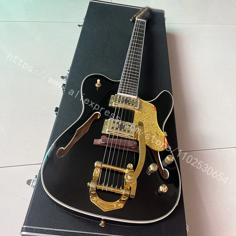 

Classic jazz electric guitar, 22 tone fingerboard, professional level, guaranteed quality, free door-to-door delivery.