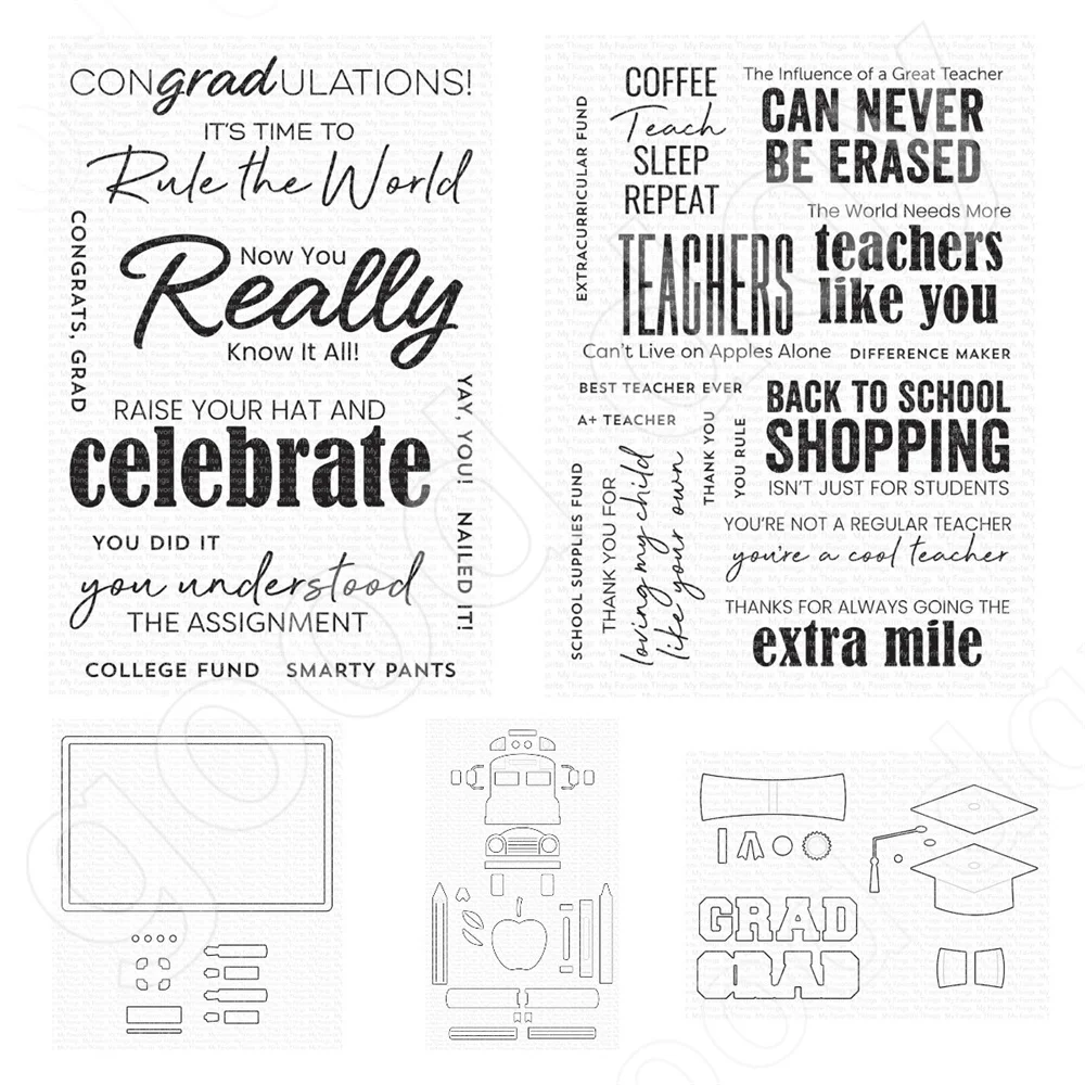 

Graduation Hat Book Apple 2023 New Arrival Cutting Dies Stamps Scrapbook Diary Decoration Embossing Template DIY Card Handmade