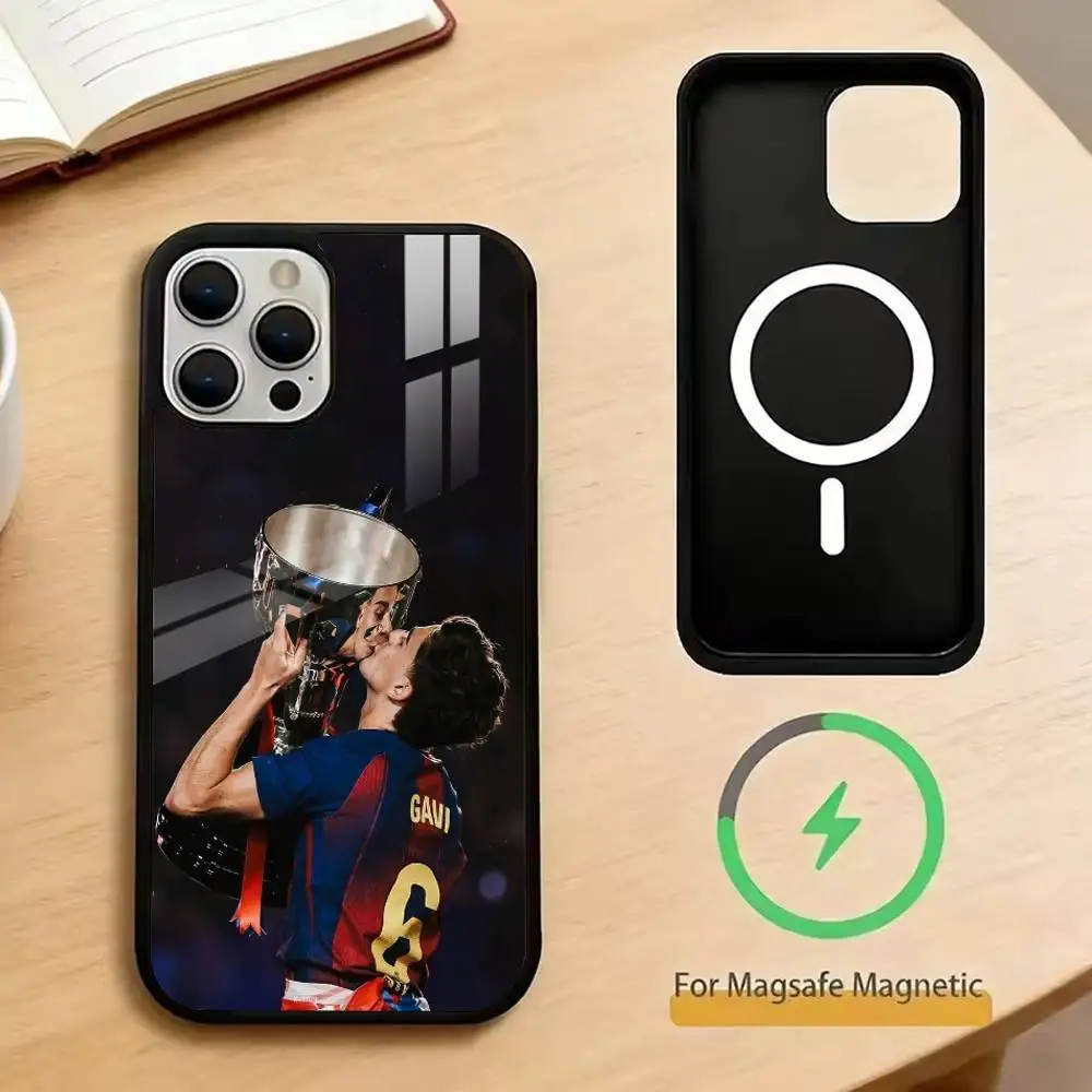 Чехол для телефона P-Pablo G-Gavi-Football-Sport для iPhone 17, 16, 15, 14, 13, 12, 11 Plus, Pro с поддержкой магнитной беспроводной зарядки (art.: 3920daba9f4fe) - 3920daba9f4fe