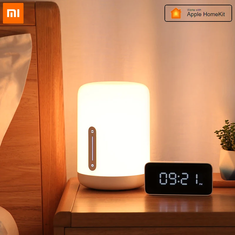 

Xiaomi Mijia Bedside Lamp 2 Smart LED Night Light with Large Light-emitting Area and 400 Lumens Multi-language Control