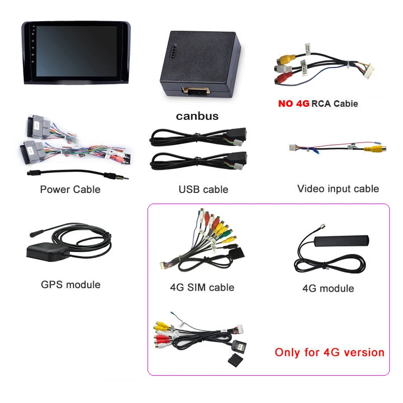 Автомобильный мультимедийный GPS-радиоплеер IPS 6 + 128G Android DSP для Mercedes Benz CLASS ML W164 X164