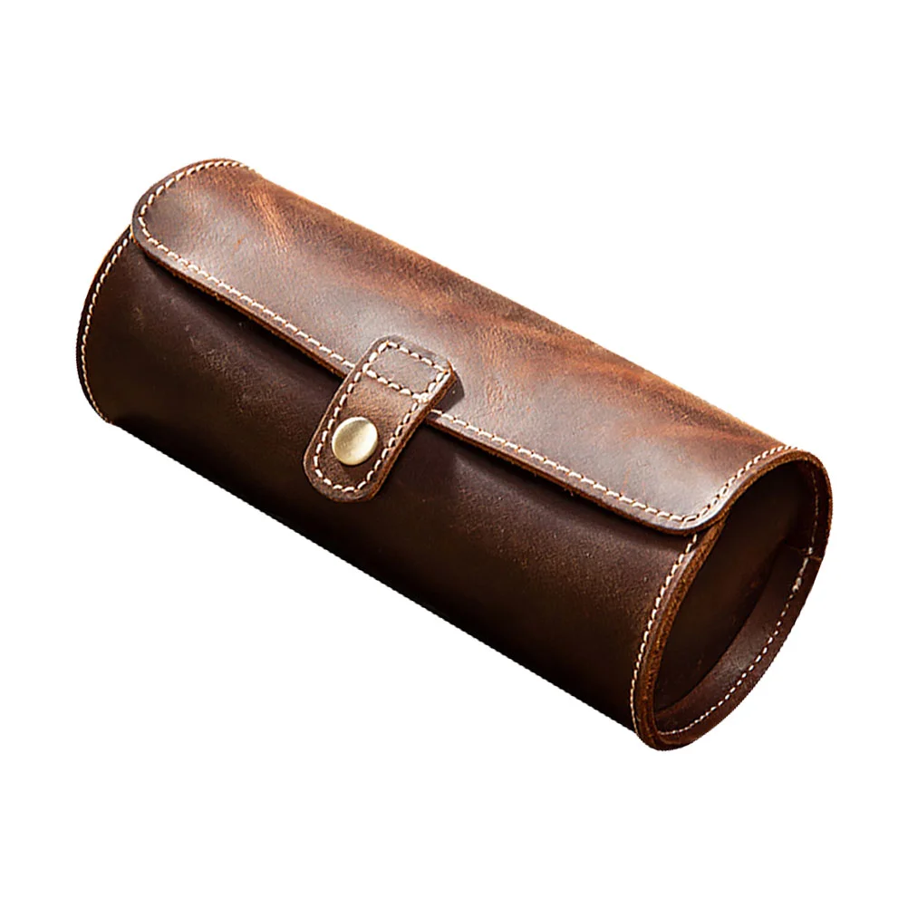 

1pc Watch Roll Travel Watch Box Wristwatch Holder Display Case