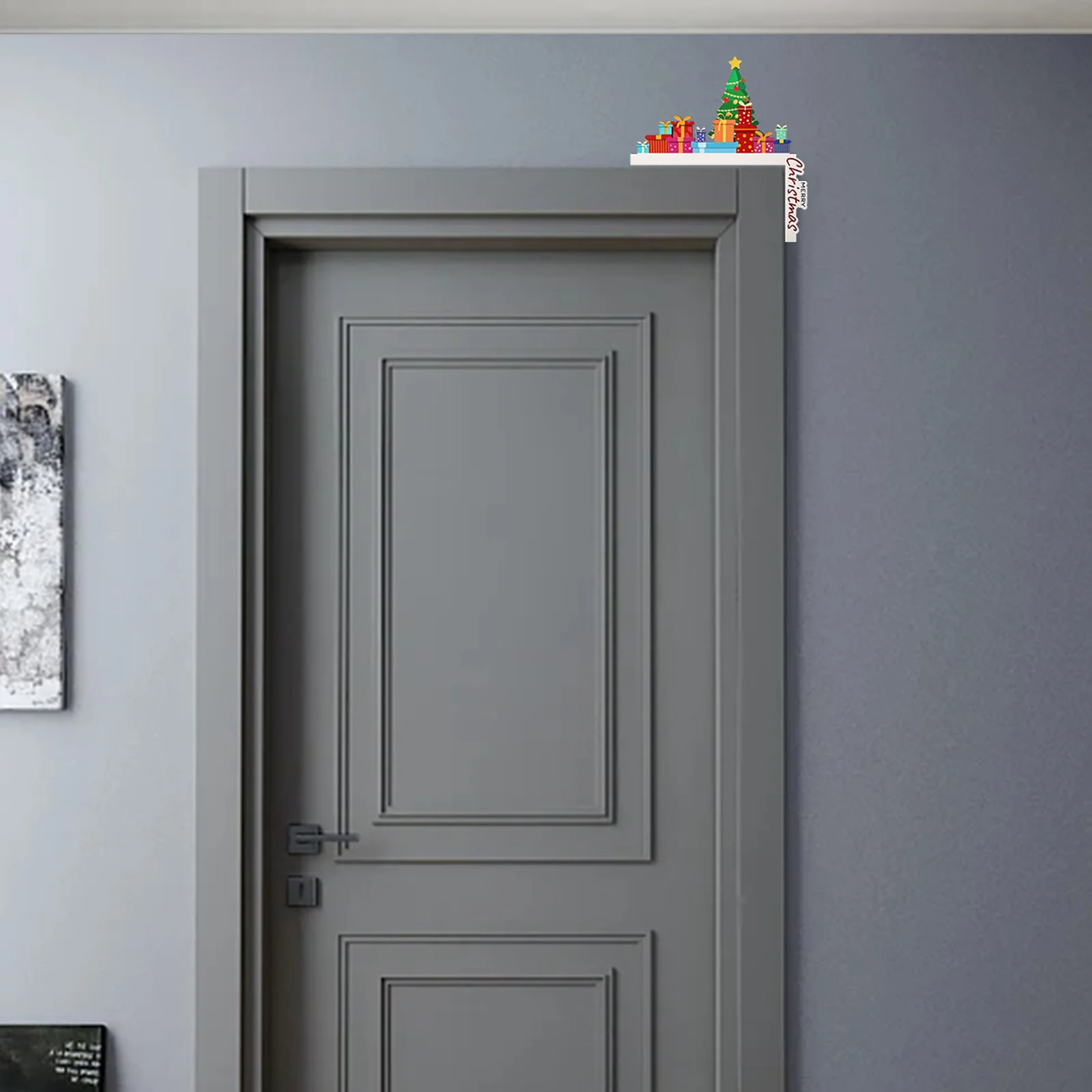 

Рождественская дверная рама, прочный Рождественский орнамент для домашнего и коммерческого использования, праздничные украшения «сделай сам» для дома