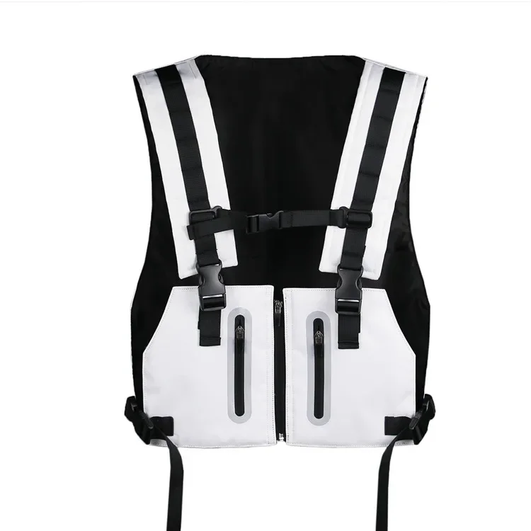 

Outdoor Reflective Cycling Clothing Street Shot Tide Tactical Vest Vest Vest for Men Training Backpack Sports Equipment