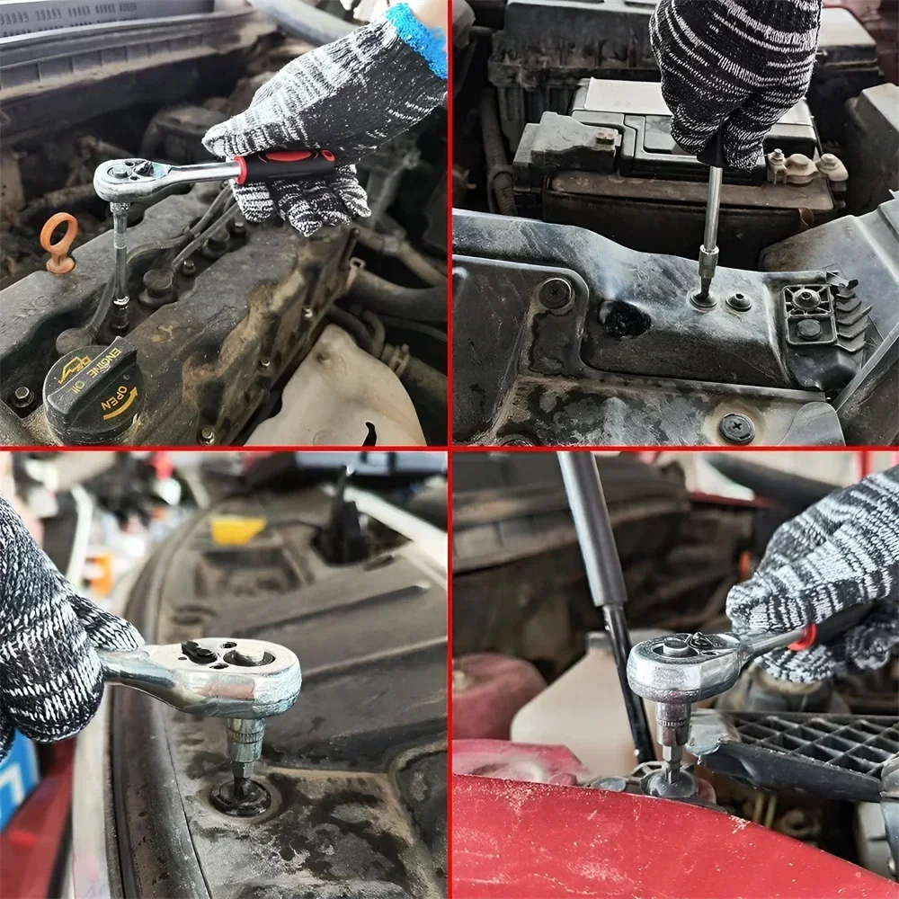 Набор Торцевых Ключей Из 12 Предметов Многофункциональный Инструмент С Храповым