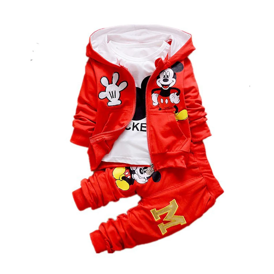 Baby Boys Superhero Clothes Set Kids T-Shirt + Short Pants Outfits Toddler Spiderman Mickey Cosplay Costumes Children Clothing
