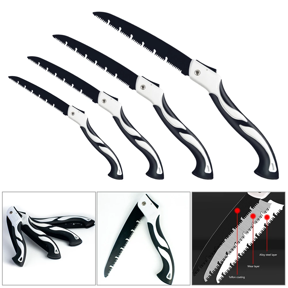 

390/480/530/630mm Folding Saw Folding Hand Saw Foldable Portable Secateurs Pruner SK5 Hacksaw Garden Pruning Trimming Cutting