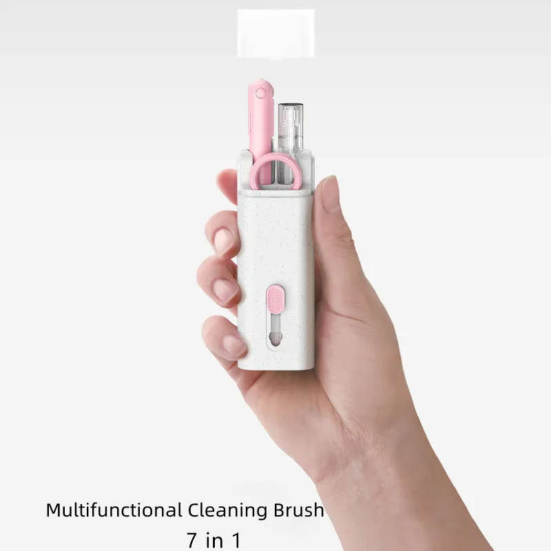 

7-In-1 Multifunctional Computer Keyboard Cleaning Brush Earphone Cleaning Pen Computer Phone Screen Cleaner Keycap Puller Kit