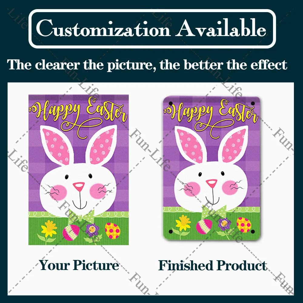 Пасхальный винтажный оловянный плакат кролик рекламные стены напоминание