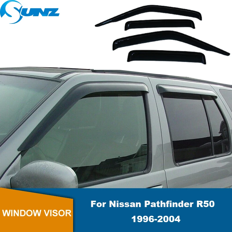 Car Window Deflector For Nissan Pathfinder Terrano R50 1996 1997 1998 1999 2000 2001 2002 2003 2004 Window Visor Sun Rain Guard