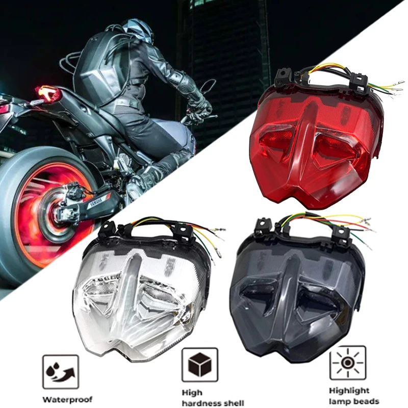 Enlarge Motorcycle Rear Tail Light Brake Turn Signal LED Integrated Taillight Parts For Yamaha MT-09 MT09 SP FZ09 2021 2022 Accessories