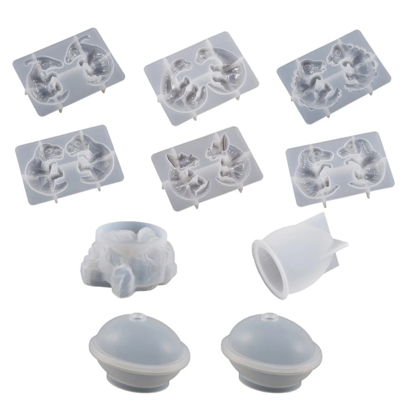 

Silicone Epoxy Molds DIY Crafts Moulds Home Table Decorations Dinosaur Egg Shape 40GB