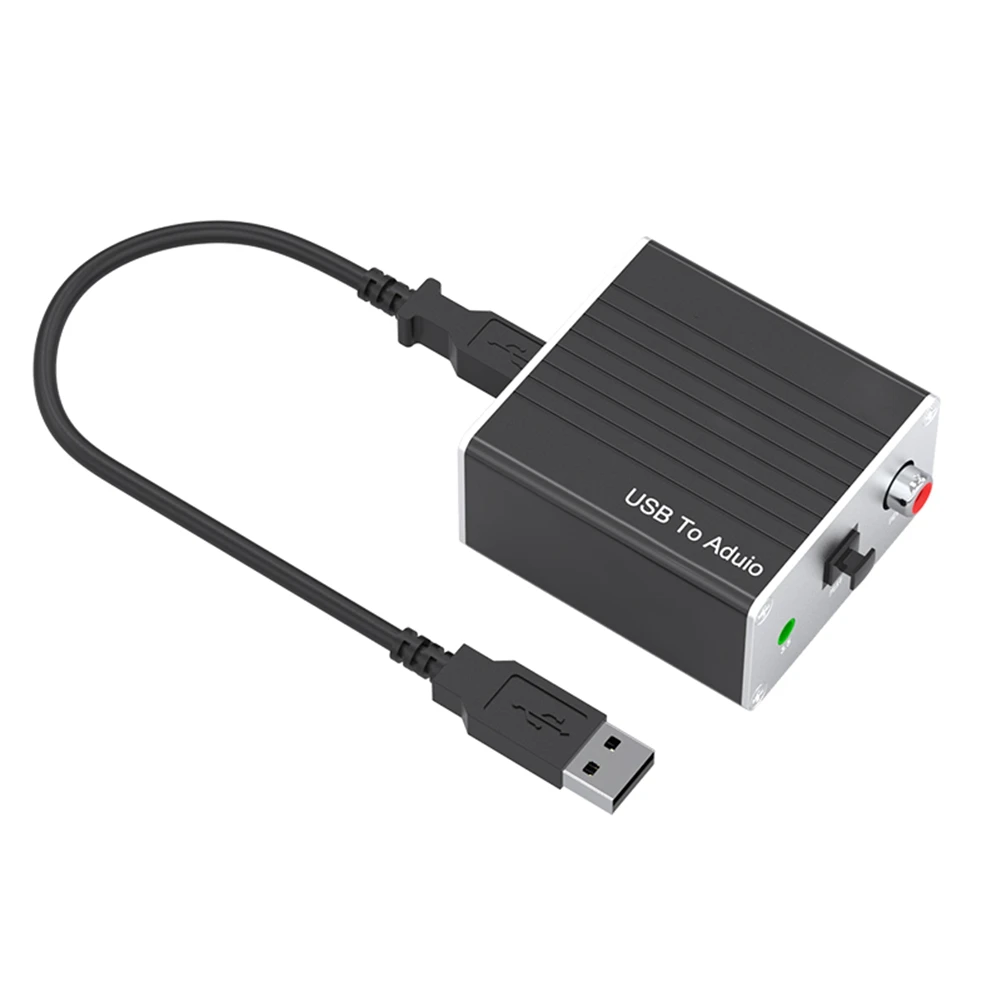 

USB External Sound Card Power-Free Coaxial Digital Audio Converter Computer HiFi Mobile Phone to AUX for to Fiber