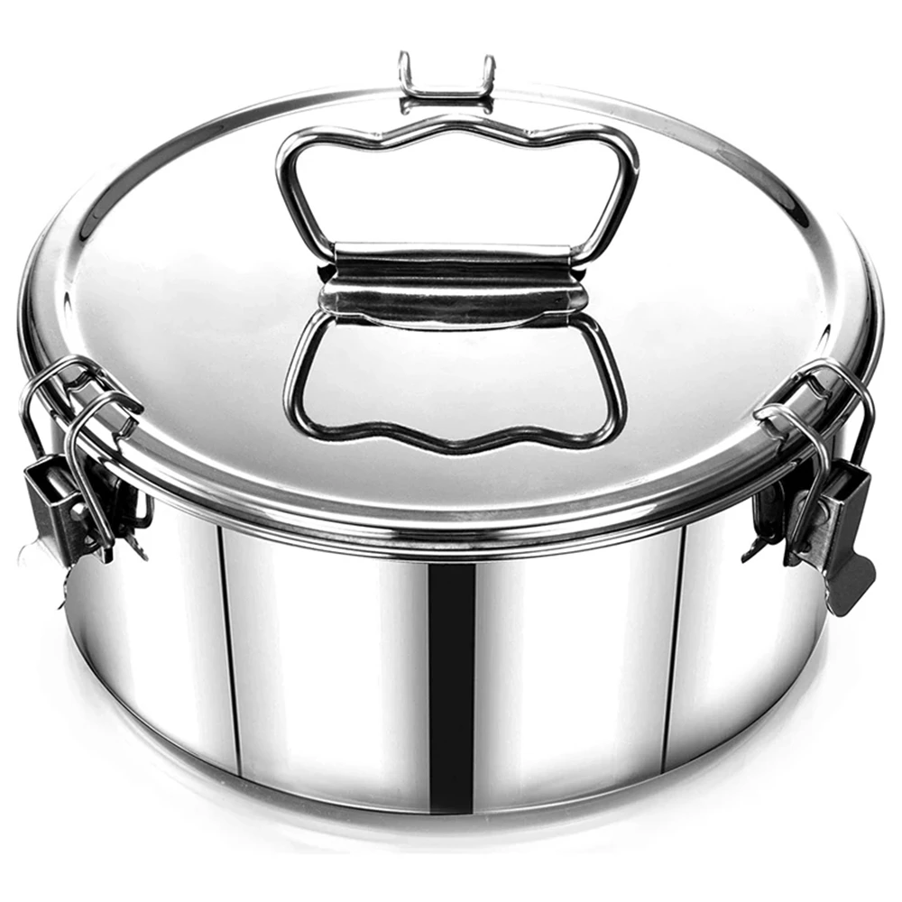 

Stainless Steel Flan Mold with Lid and Easy Lift Handle Accessories Steamer Steaming Grid Round Cake Tart Mold