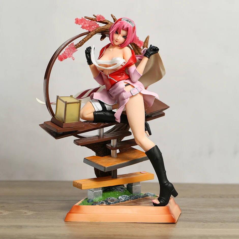 

36cm Naruto Shippuden Haruno Sakura Excellent Figure Anime Model Statue Toy Collectibles Gift For Kids