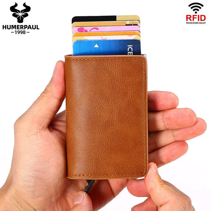 

Automatic card sleeve, anti magnetic, theft brush, credit box, multi-functional zero wallet, aluminum alloy bag
